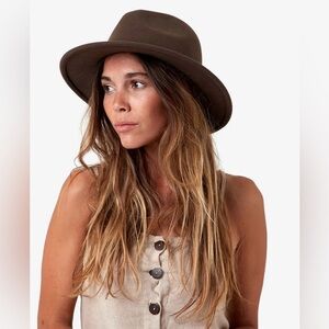 Chic Brown Women's Fedora Hat